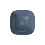CERSANIT - Pultové umyvadlo LARGA čtvercové (38x38) modré mat, BOX K677-064