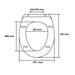 Záchodové sedátko se zpomalovacím mechanismem AWD Interior Boston 1126 AWD02181126