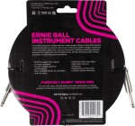 Ernie Ball Braided Instrument Cable Straight/Straight 18ft Silver Fox
