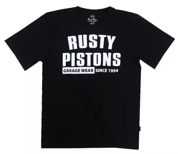 Rusty Pistons Rptsm92 Burnyard black triko černá