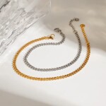 ELENYS Dualis Set – pozlacený náramek na nohu 18K žluté zlato Délka náramku: 21+3 cm / max. 24 cm