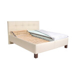 Čalouněná postel Mary 180x200, béžová, bez matrace