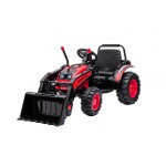 Mamido Dětský elektrický traktor s lopatou červený