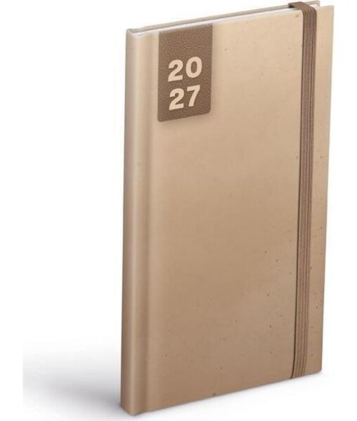 Diář 2027 T806 Lamino 1 s gumkou 90x170mm
