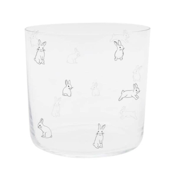 Eulenschnitt Sklenice na vodu Rabbit Black 350 ml, čirá barva, sklo