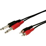 Monacor MCC-102/SW audio propojovací kabel [1x jack zástrčka 6,3 mm (stereo) - 1x jack zástrčka 6,3 mm (stereo)] 1 m čer