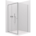 CERANO - Sprchový kout Varone POINT L/P - 6 mm - chrom, transparentní sklo - 140x100x195 - posuvný CER-DY505-140100