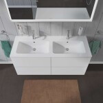 DURAVIT - L-Cube Umyvadlová skříňka 55x129x48 cm, 4 zásuvky, bílá mat LC625901818