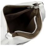 Trendy dámská koženková crossbody kabelka Betty, bílá