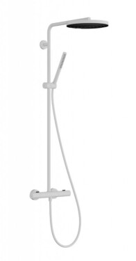 HANSGROHE - Pulsify S Puro Sprchový set s termostatem, průměr 26 cm, 1 proud, EcoSmart, matná bílá 24223700