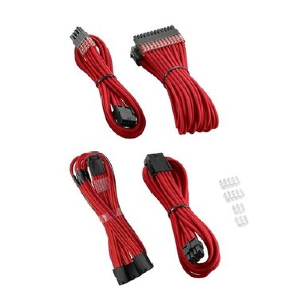 CableMod PRO ModMesh prodlužovací set / červená (CM-PCAB-16P3KIT-NKR-3PC-R)