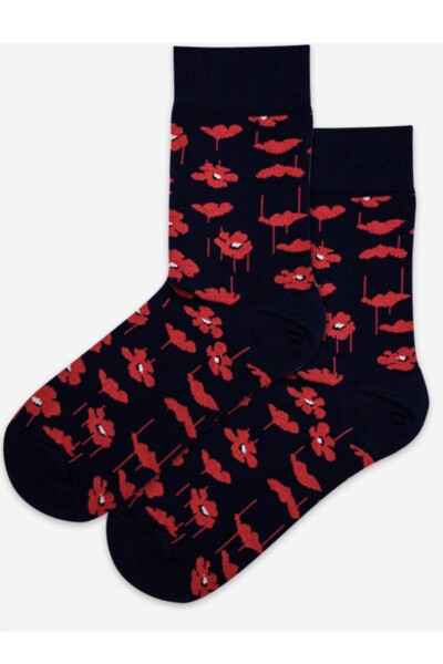 Vzorované pánské ponožky PERFECT MAN-CASUAL Námořnictvo 45/47
