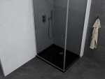 MEXEN/S - Pretoria sprchový kout 70x120, grafit, chrom + sprchová vanička včetně sifonu 852-070-120-01-40-4070