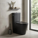 WC kombi komplet SAT Brevis včetně prkénka softclose, vario odpad černý SATBRE031RREXVPBKM SATBRE031RREXVPBKM