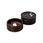 Dřevěná šperkovnice Umbra Tesora - černá/ořechová