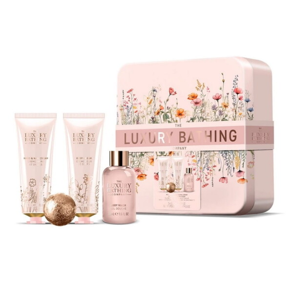 Grace Cole Dárková sada kosmetiky v boxu Peony/Peach/Raspberry, růžová barva, kov