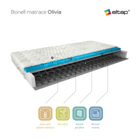 Matrace Olivia Rozměr: 90 x 200 cm, Potah: Potah Aloevera