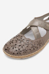 Polobotky Rieker 44856-64 Přírodní kůže (useň) - Lícová