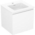 MEXEN/S - Orio koupelnová skříňka 50 cm s umyvadlem Otis, 1 šuplík, bílá mat 91A10-05047-1-BF01-W18M01
