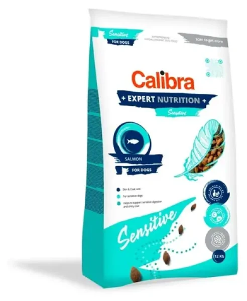 Calibra Expert Nutrition Sensitive Losos 12 kg / Granule pro psy / Bez pšenice a sóji / Citlivé trávení