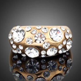 Prsten Swarovski Elements Amedeo, 54 Bílá/čirá
