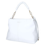 Luxusní dámská koženková kabelka do ruky MaxFly Bodi, bílá