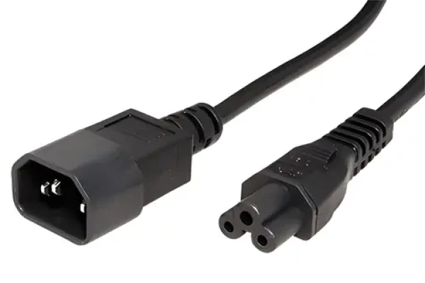 OEM napájecí kabel IEC320/C14 - C5 (trojlístek) černý / Napájecí kabel / 1,8 m (19.99.1119)