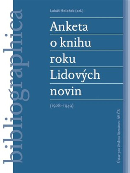 Anketa knihu roku Lidových novin (1928–1949)
