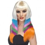 Smiffys.com Paruka neon mutibarevná