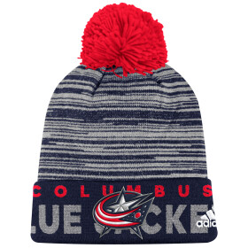 Adidas Dětská zimní čepice Columbus Blue Jackets NHL Team Logo Cuffed
