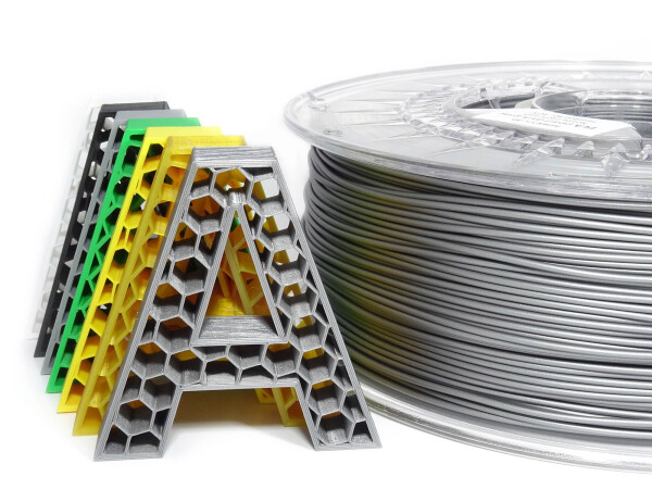 PLA filament stříbrný - tmavá šedá perleť  1,75 mm Aurapol 1kg