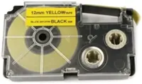 Xerox kompatibilní páska s Casio XR-12YW1 / žlutý podklad / černý tisk / šířka 12 mm / délka 8 m (801L01083)