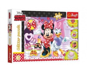 Trefl Puzzle Minnie a Daisy / 100 dílků, třpytivé