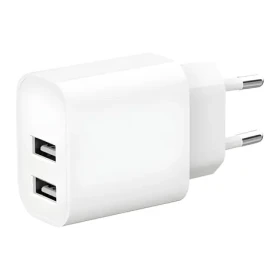 Gembird síťová nabíječka 2xUSB-A bílá / Nabíječka / 5V / 2,4 A / 12W (TA-UC-2A12-01)