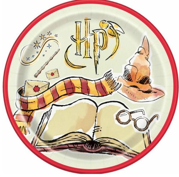 Harry Potter talíře papírové 8 ks 21,9 cm Harry Potter talíře papírové 8 ks 21,9 cm
