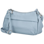 Stylová dámská koženková crossbody kabelka Foppa, světle modrá