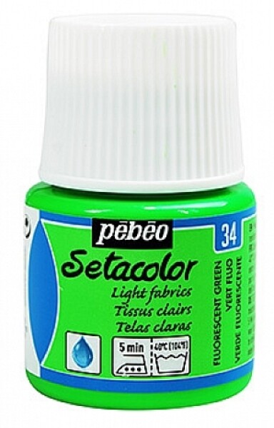 Pébéo Barva na textil Setacolor Light fabric 45 ml - Fluo Green 34