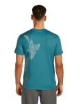 Pánské merino tričko s krátkým rukávem ICEBREAKER Mens 150 Tech Lite SS Tee 30th Anniversary, Topaz velikost: S