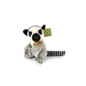 Plyšový lemur sedící 15 cm, ECO-FRIENDLY
