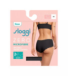 Dámské kalhotky ZERO Microfibre 2.0 Short 2P - BLACK - černé 0004 - SLOGGI BLACK L