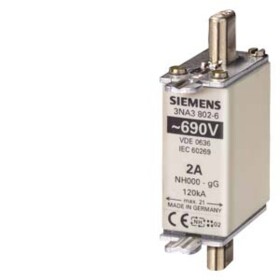 Siemens 3NA38106 sada pojistek Velikost pojistky = 0 25 A 690 V 3 ks