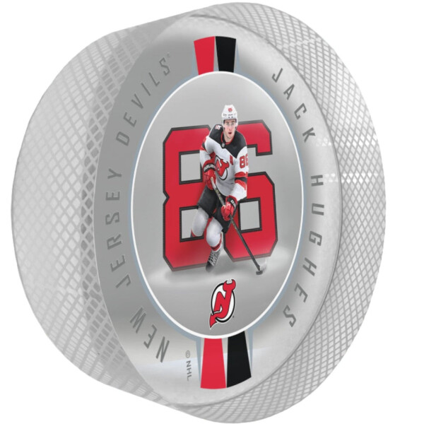 Mustang Puk New Jersey Devils NHL Crystal Breakout - Jack Hughes