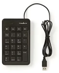 Nedis Numerická klávesnice / Numerická klávesnice / USB-A / drátová (KBNM100BK)