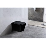 ALCA Sádromodul - předstěnový instalační systém s bílým tlačítkem M1710 + WC MEXEN TEO ČERNÁ Rimless + SEDÁTKO AM101/1120 M1710 ME02