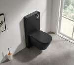 CERANO - Splachovací modul pro WC závěsné - předstěnová instalace - černá matná - 48,3x100 CER-654037