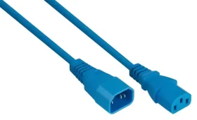 Kabelmeister C14-C13 modrá / Prodlužovací napájecí kabel / 5 m / 10 A / H05VV-F (SK1430-B050)