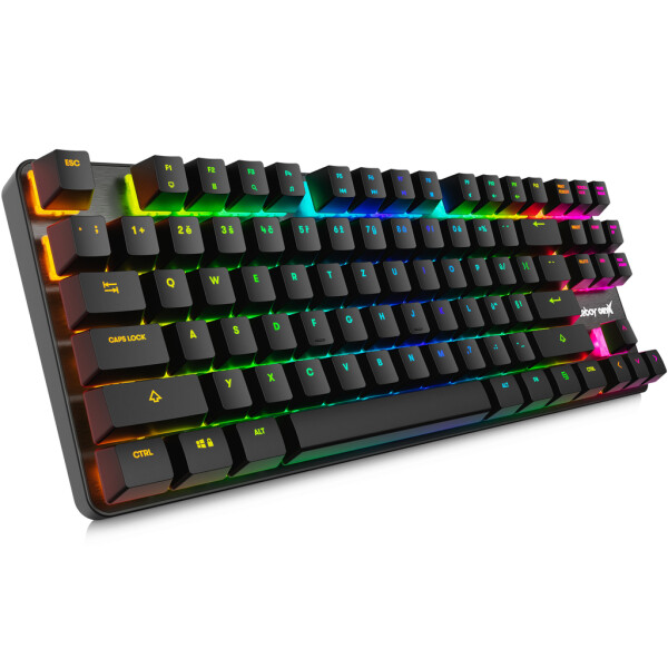 Niceboy ORYX K500X černá / Herní mechanická klávesnice / RGB / OUTEMU Red / TKL / USB / CZ layout / kabel 1.5 m (oryx-k-500x)