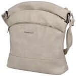 Trendová dámská koženková crossbody Creato, béžová