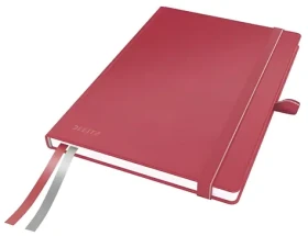 LEITZ Zápisník čtverečkovaný Complete A5 červená / 96 g/m2 / 80 listů / 14,7x21,3 cm (44770025)
