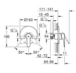 GROHE - QuickFix Start Sprchová baterie pod omítku s tělesem, chrom 32590002